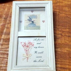 Clock farmhouse style 1 battery runs it